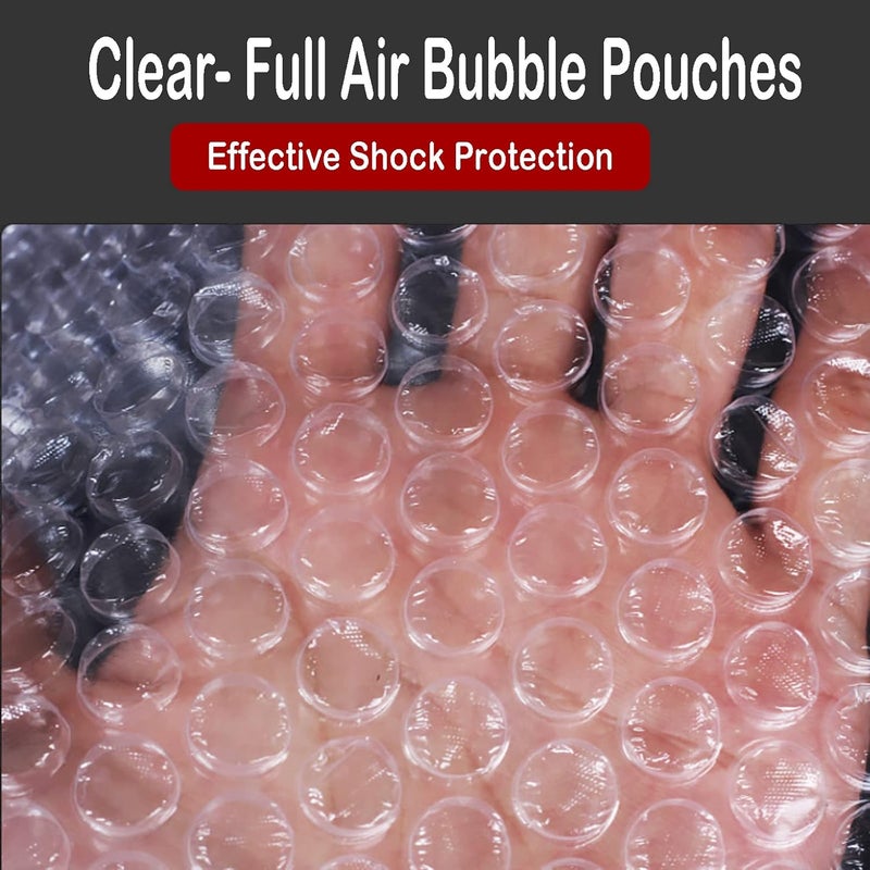 AODESTINY 25Pcs Large Bubble Pouches, 16” X 20” Clear Bubble Pouch Wrap Bags for Packing, Double Walled Moving Supplies Bubble Bags Wrap for Fragile Dishes China Plates, Bubble out Bags for Shipping Moving - Image 3